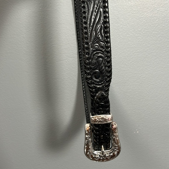 LEEGIN Silver Creek Collection Tooled Leather Western Belt size 36 - Picture 16 of 17